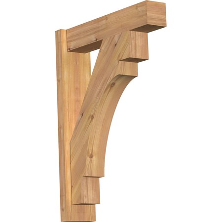 Ekena Millwork Merced Block Smooth Outlooker, Western Red Cedar, 5 1/2"W x 22"D x 30"H OUT06X22X30MRC05SWR